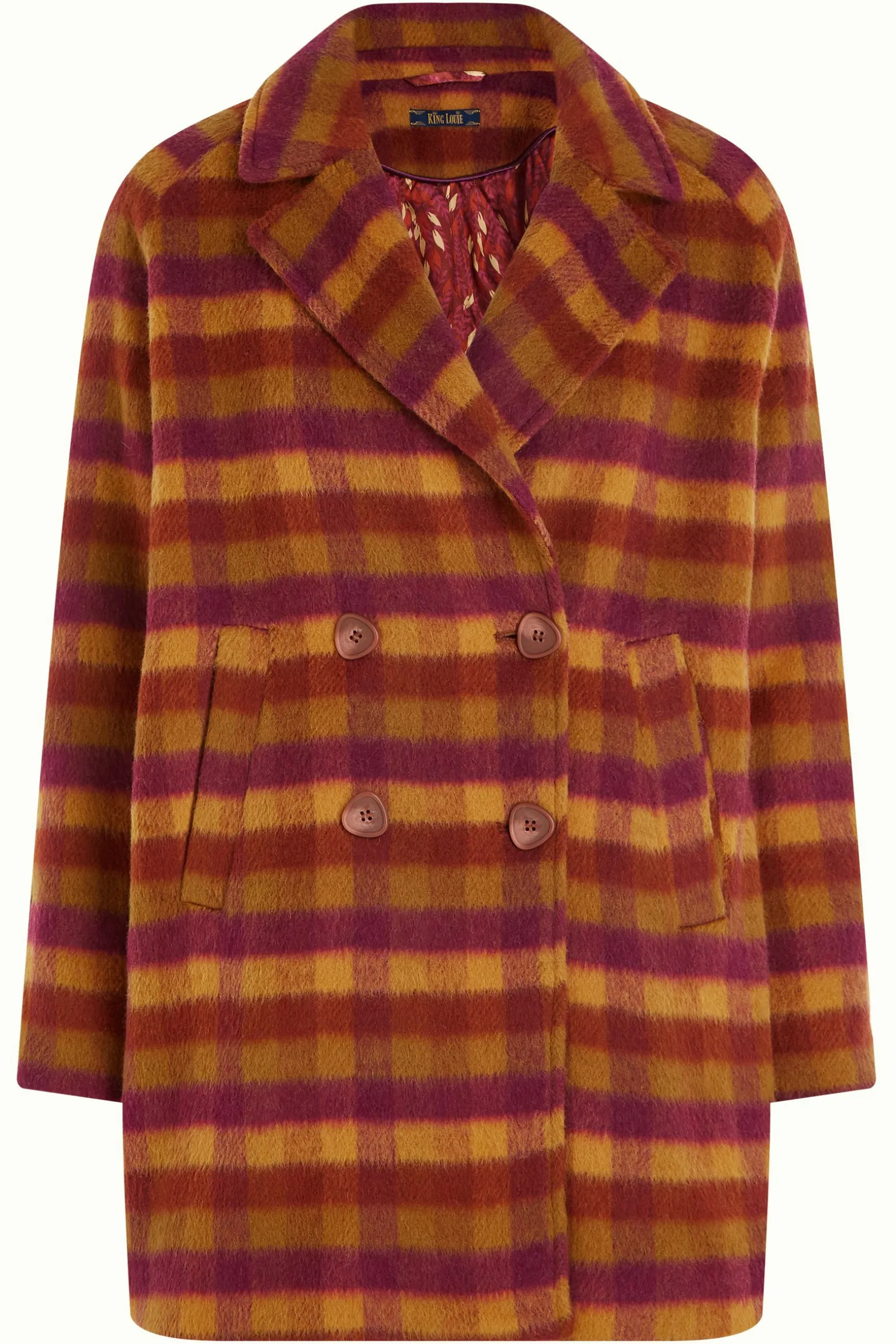 amelie_coat_wylde_check_3.webp Amelie Coat Wylde Check*King Louie Flash Sale