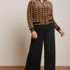 Border Palazzo Pants Milano Crepe*King Louie Fashion