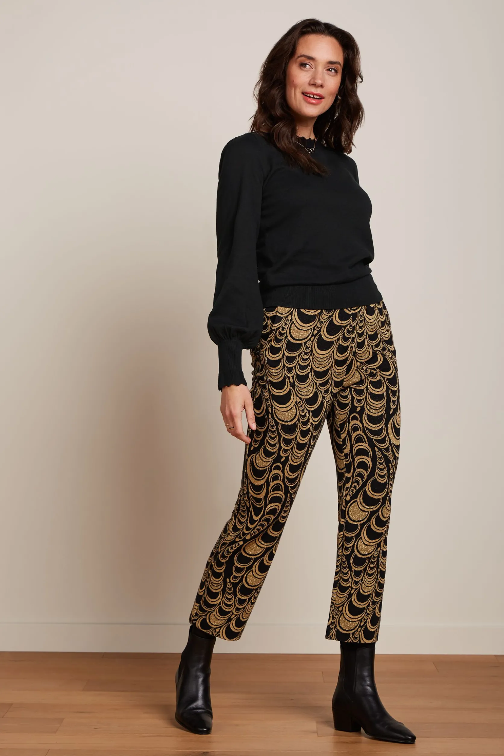 luz_cropped_pants_bobbin_jacquard_1.webp Luz Cropped Pants Bobbin Jacquard*King Louie Flash Sale