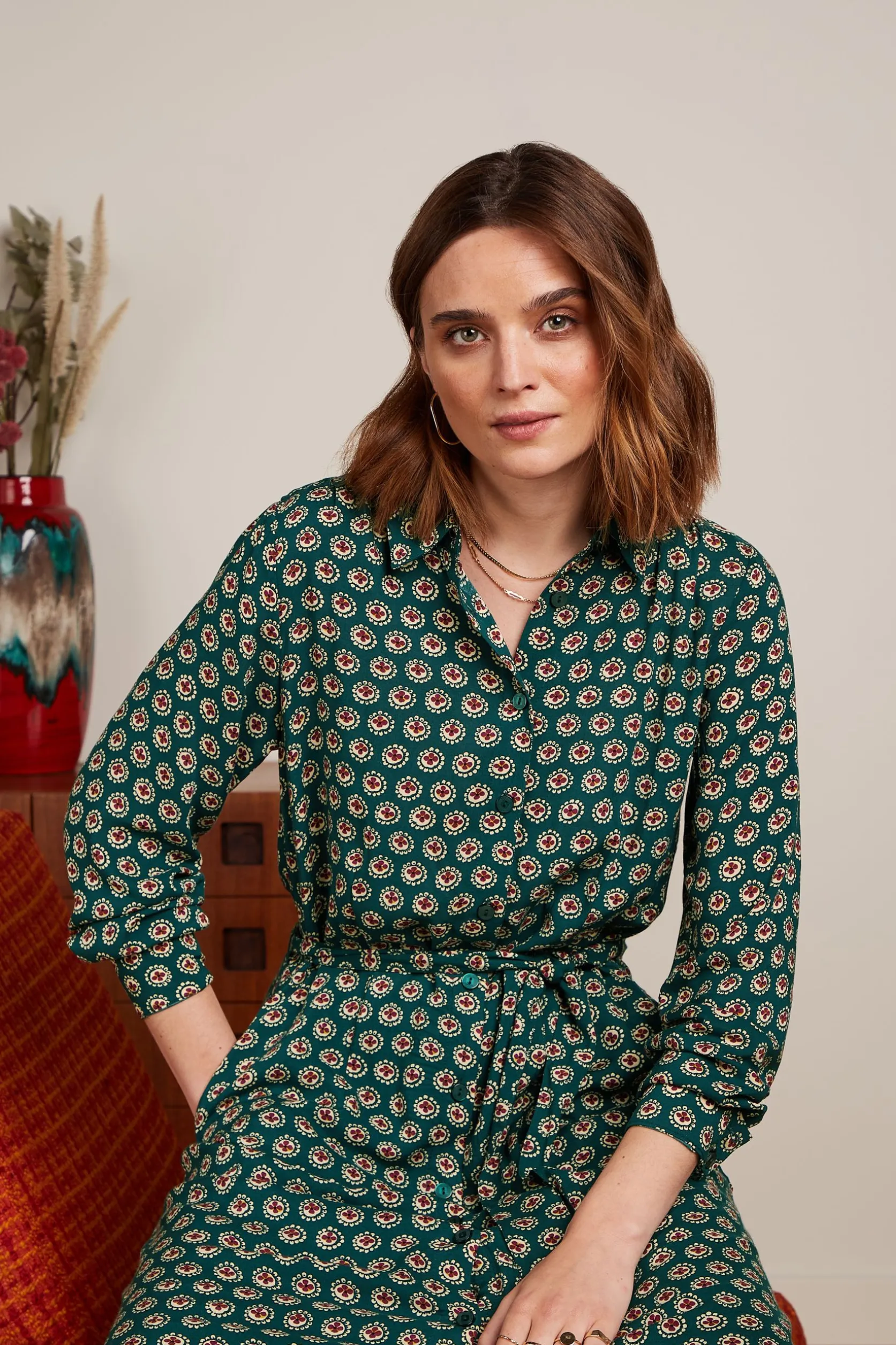 olive_midi_dress_elliot_1.webp Olive Midi Dress Elliot*King Louie New