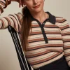 Polo Rib Top Lapis Stripe*King Louie Hot
