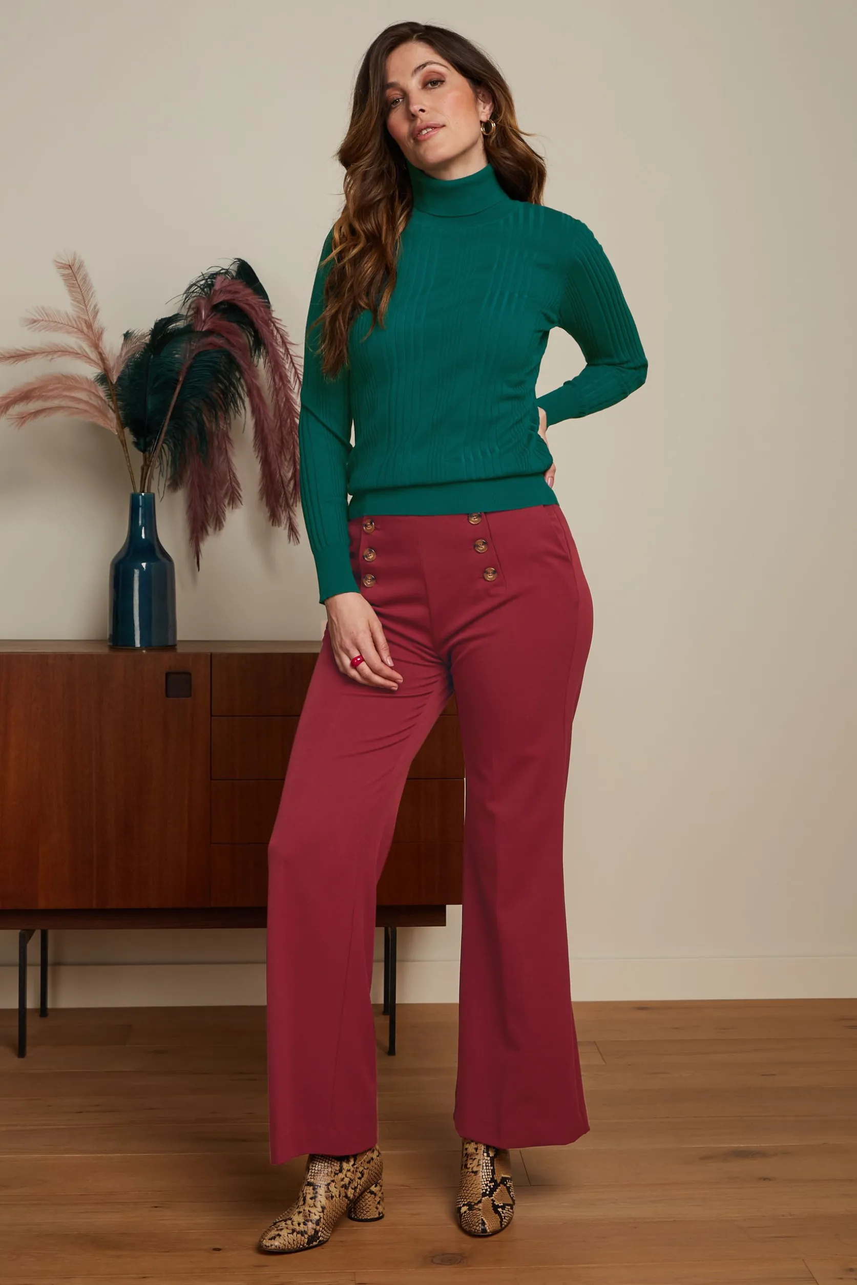 Rib Rollneck Top Club*King Louie Outlet